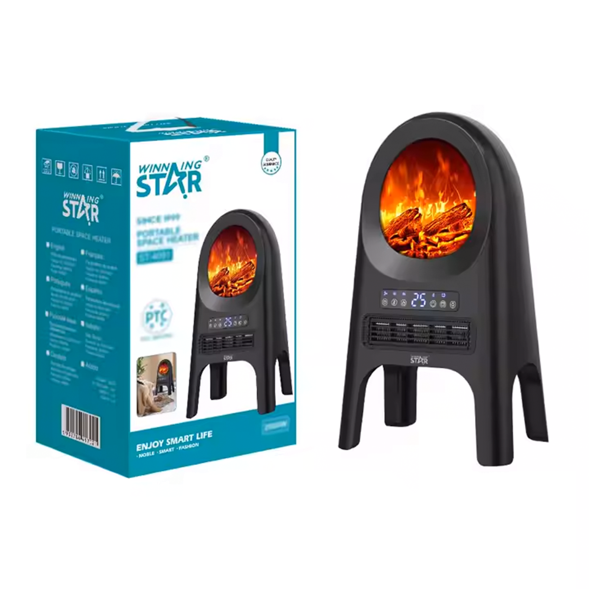 Electric Space Heater Fan 2000W ST-4091 by WINNING STAR