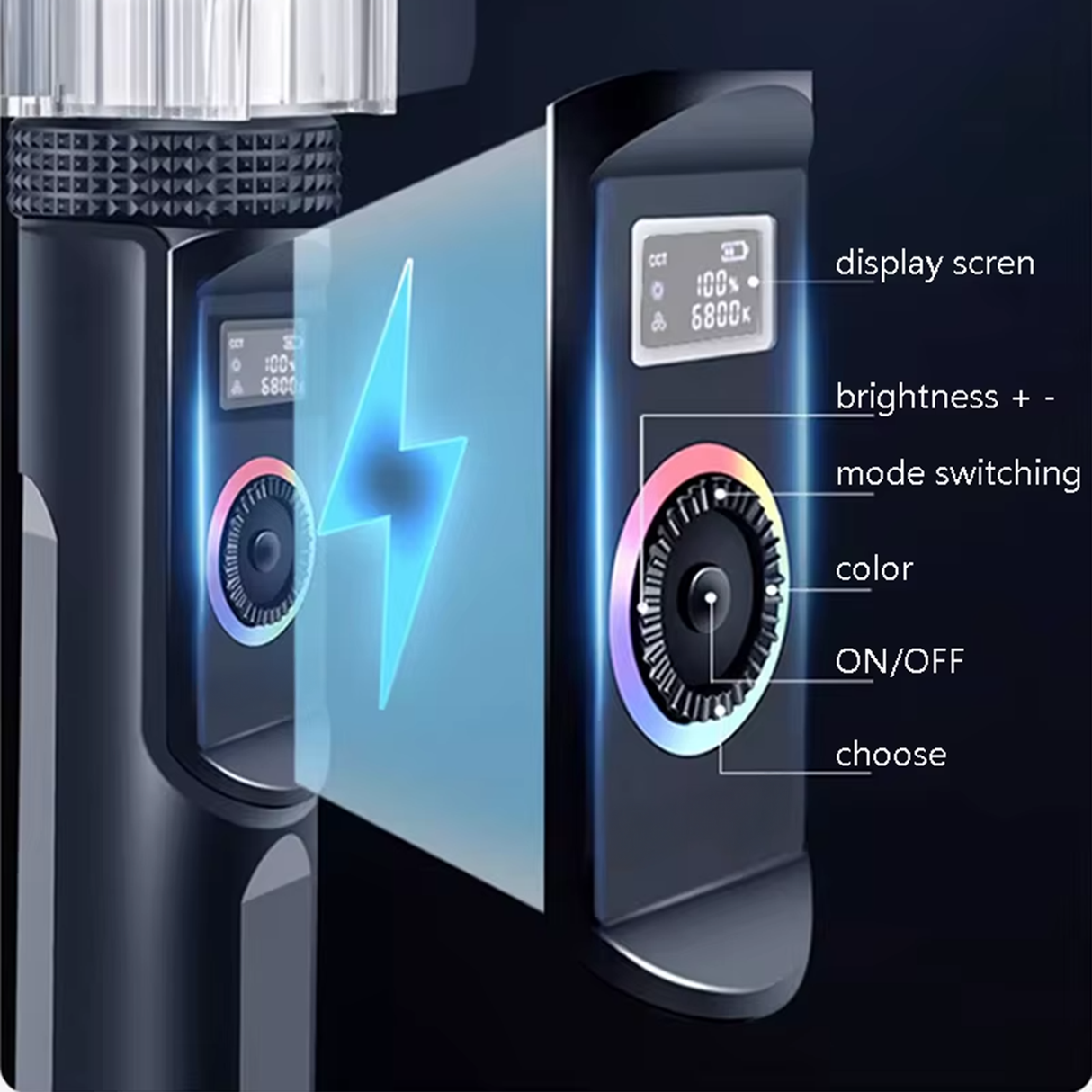 Portable Handheld RGB LED Photography Light