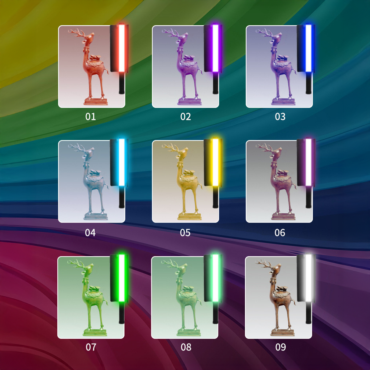 Portable Handheld RGB LED Photography Light