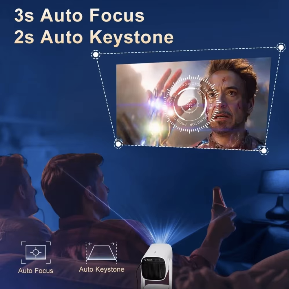 Portable Rechargeable Mini Cinema Projector