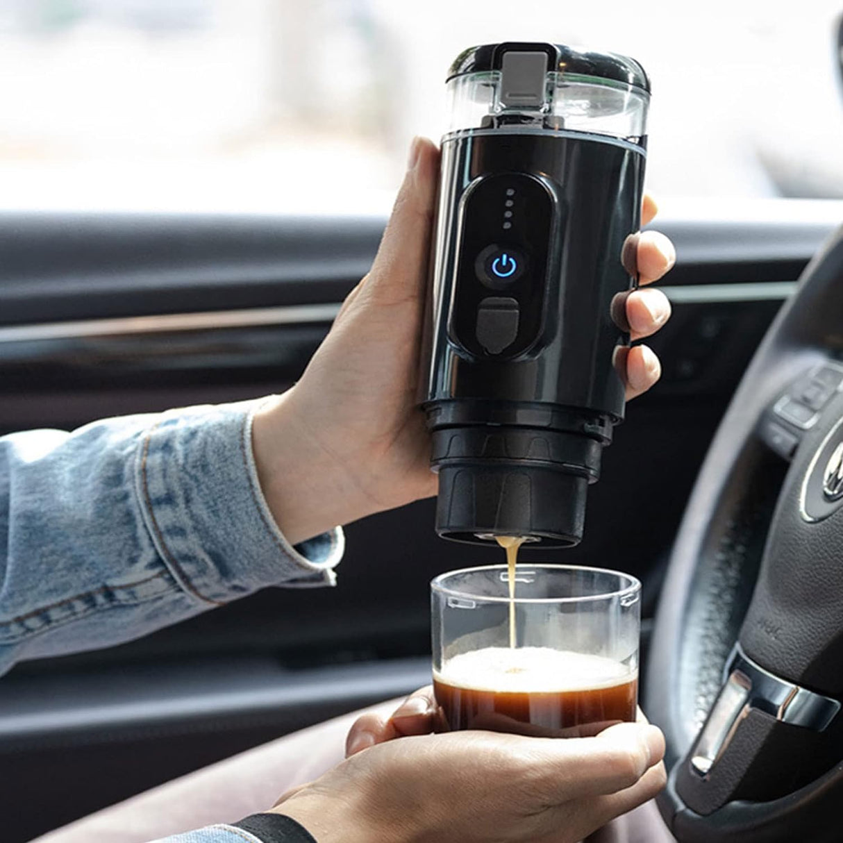 Portable Mini Espresso Maker Rechargeable Battery