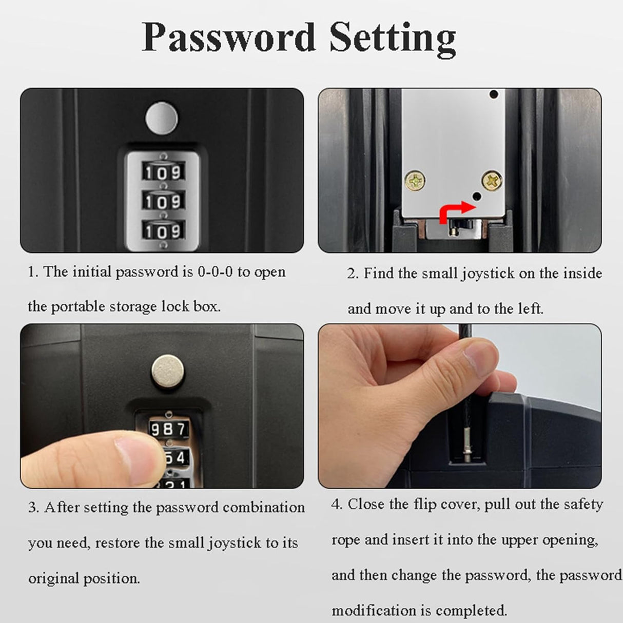 Portable Safe Box - Combination Security Case Lock Box with Code | Safe Box | Tradeo Shopping