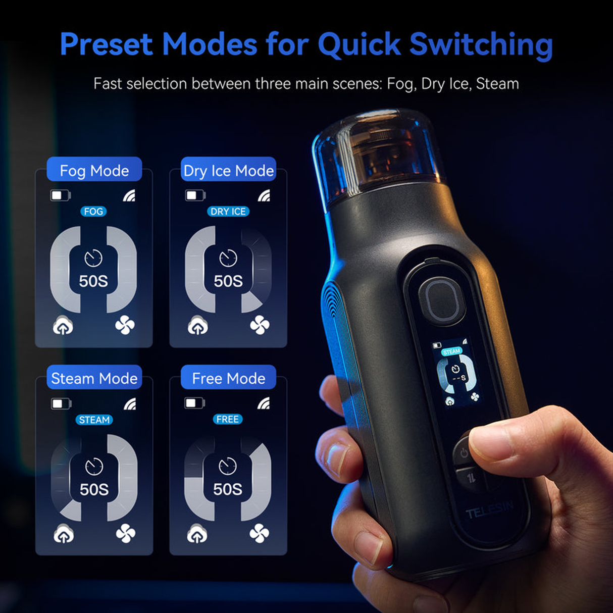 Portable Smoke Machine C40 by TELESIN
