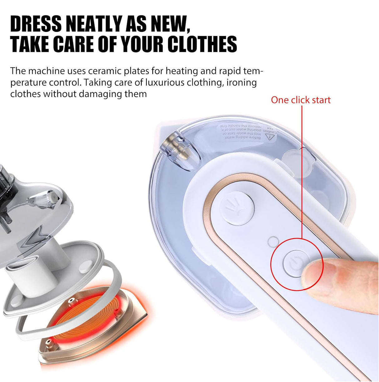 Travel friendly Portable Mini Electric Steam Iron YTJ-01