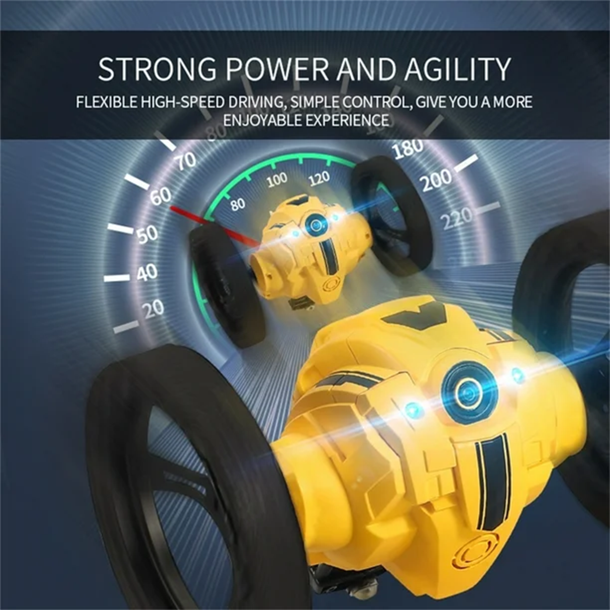 RC Stunt Car with 360° Rotation, Jumping & HD Camera