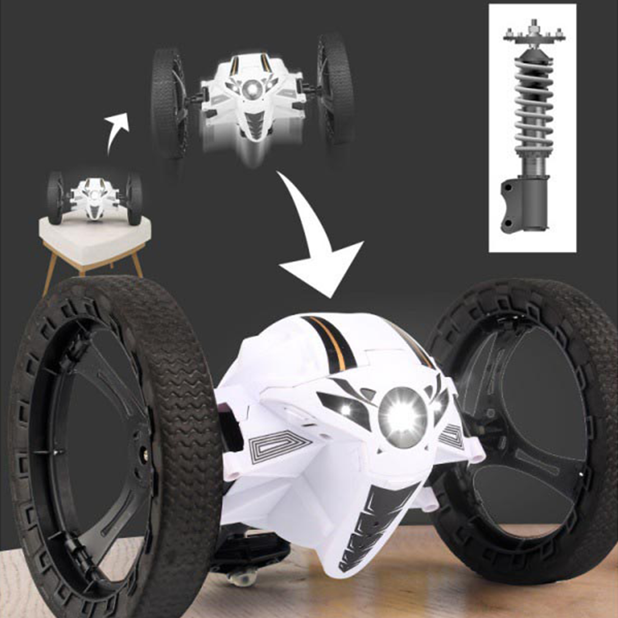 RC Stunt Car with 360° Rotation, Jumping & HD Camera