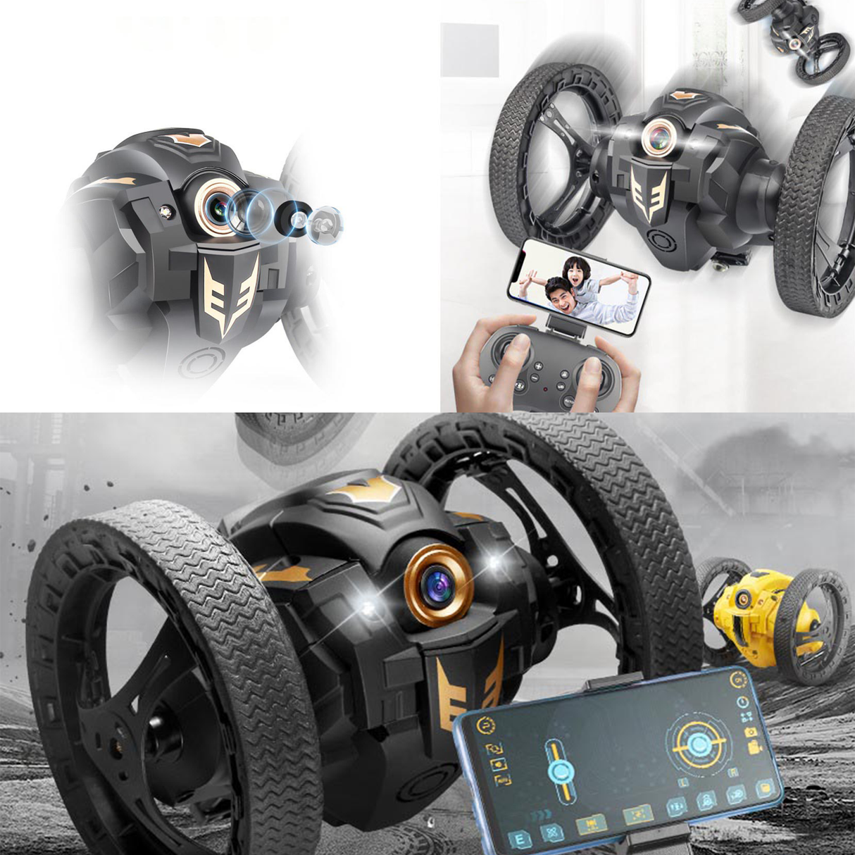 RC Stunt Car with 360° Rotation, Jumping & HD Camera