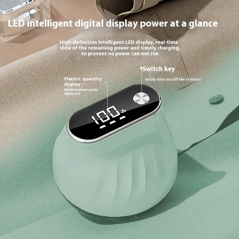 Rechargeable Fabric Shaver with Digital Display