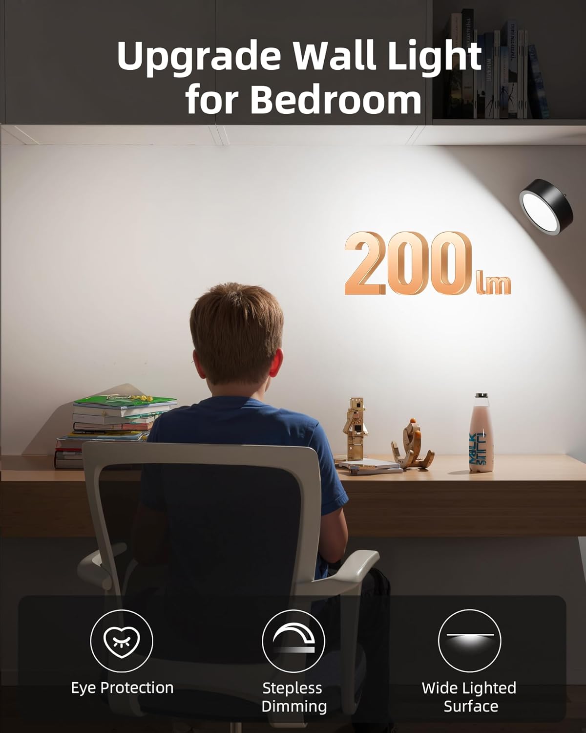 Rechargeable LED Wall Mounted Light (3 Pack) by EZVALO | Under Cabinet LED Light | Tradeo Shopping