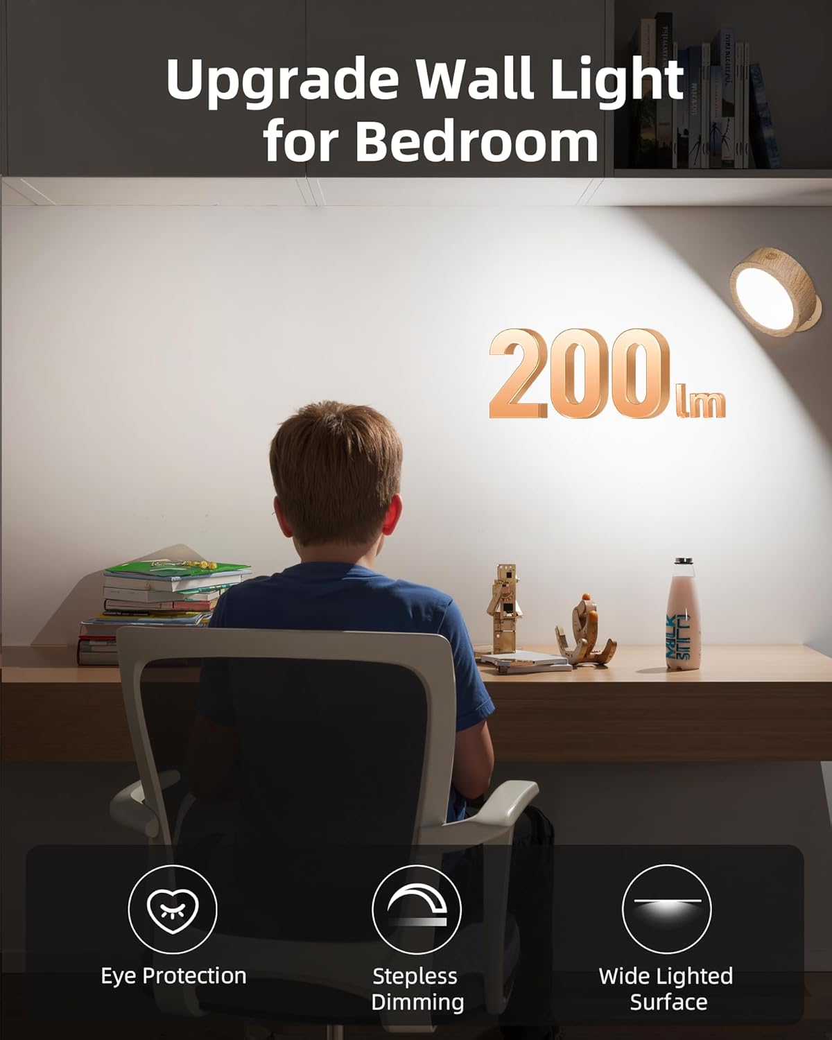 Rechargeable LED Wall Mounted Light (3 Pack) by EZVALO | Under Cabinet LED Light | Tradeo Shopping