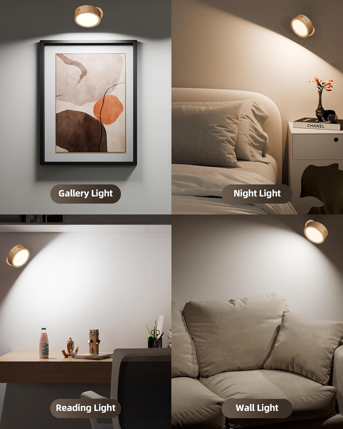 Rechargeable LED Wall Mounted Light (3 Pack) by EZVALO | Under Cabinet LED Light | Tradeo Shopping