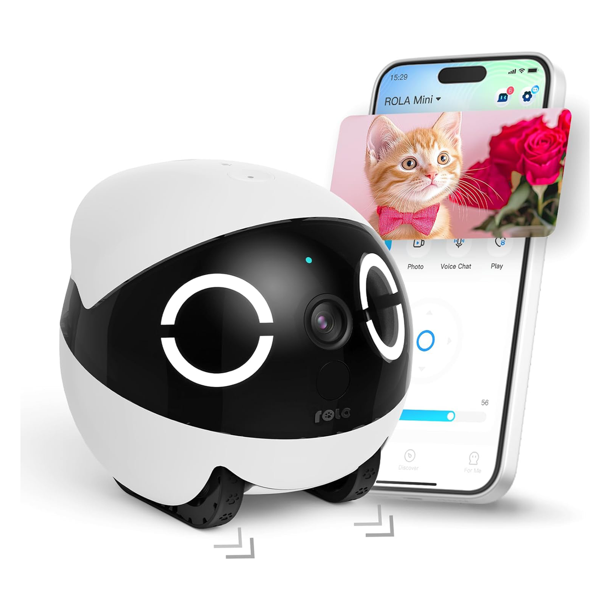 Rola Mini 2K Robot Camera for Pets with Mobile App by ENABOT