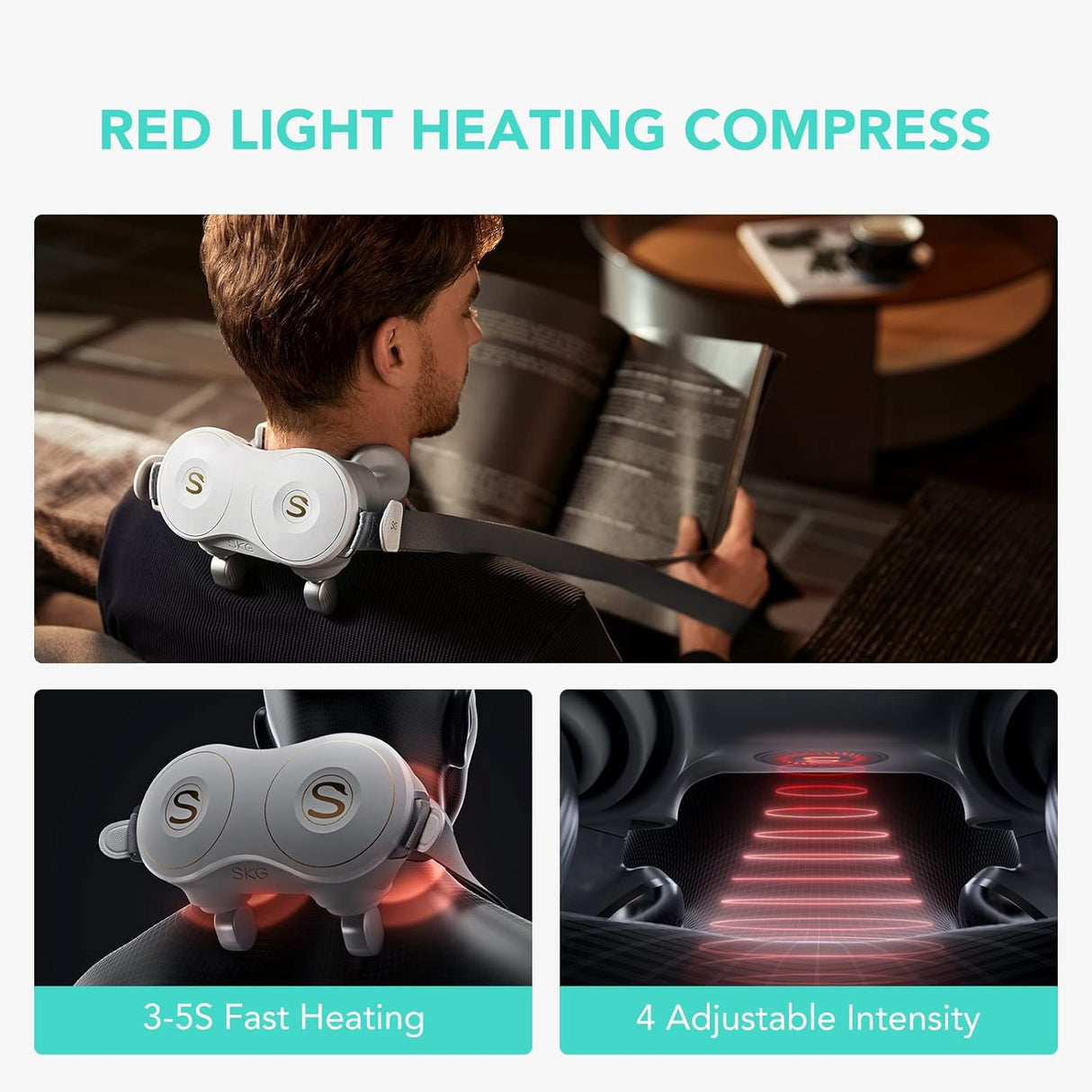 SKG Neck Massager with 4 Heat level's
