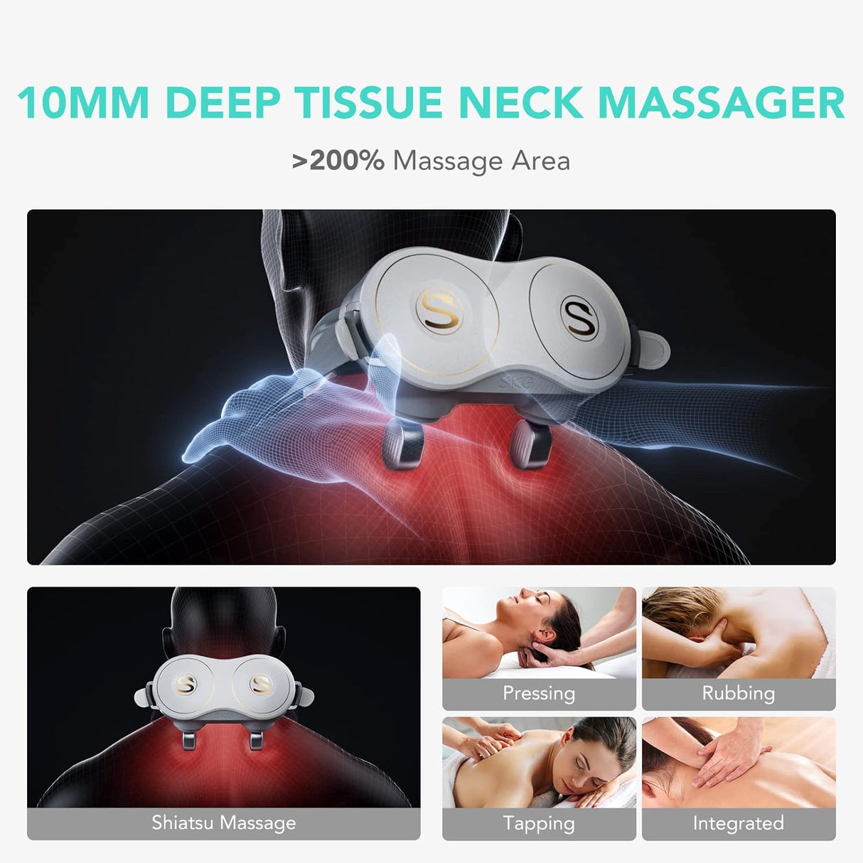 SKG Neck Massager with 4 Heat level's
