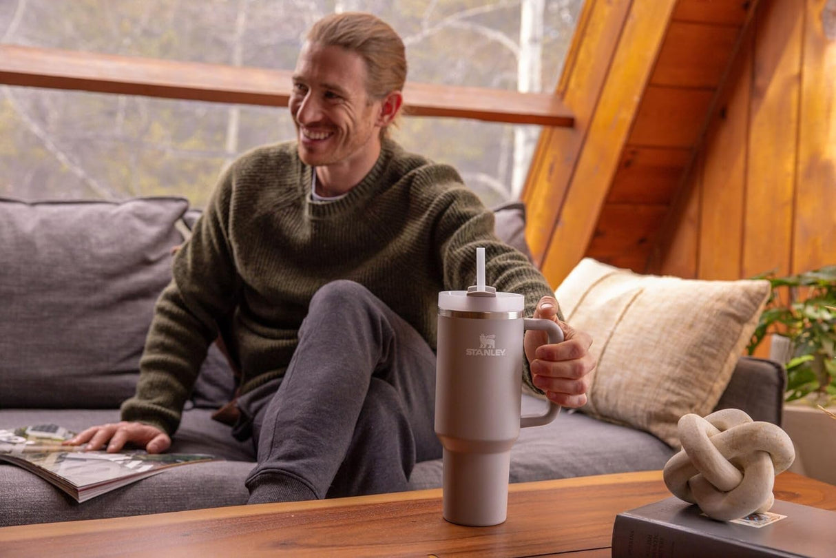 Stainless Steel Insulated Tumbler 1.18L with Lid and Straw | Bottle | Tradeo Shopping