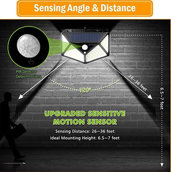 Motion Sensor Solar Light 100 LED by Tradeo Shopping | LED Light | Tradeo Shopping