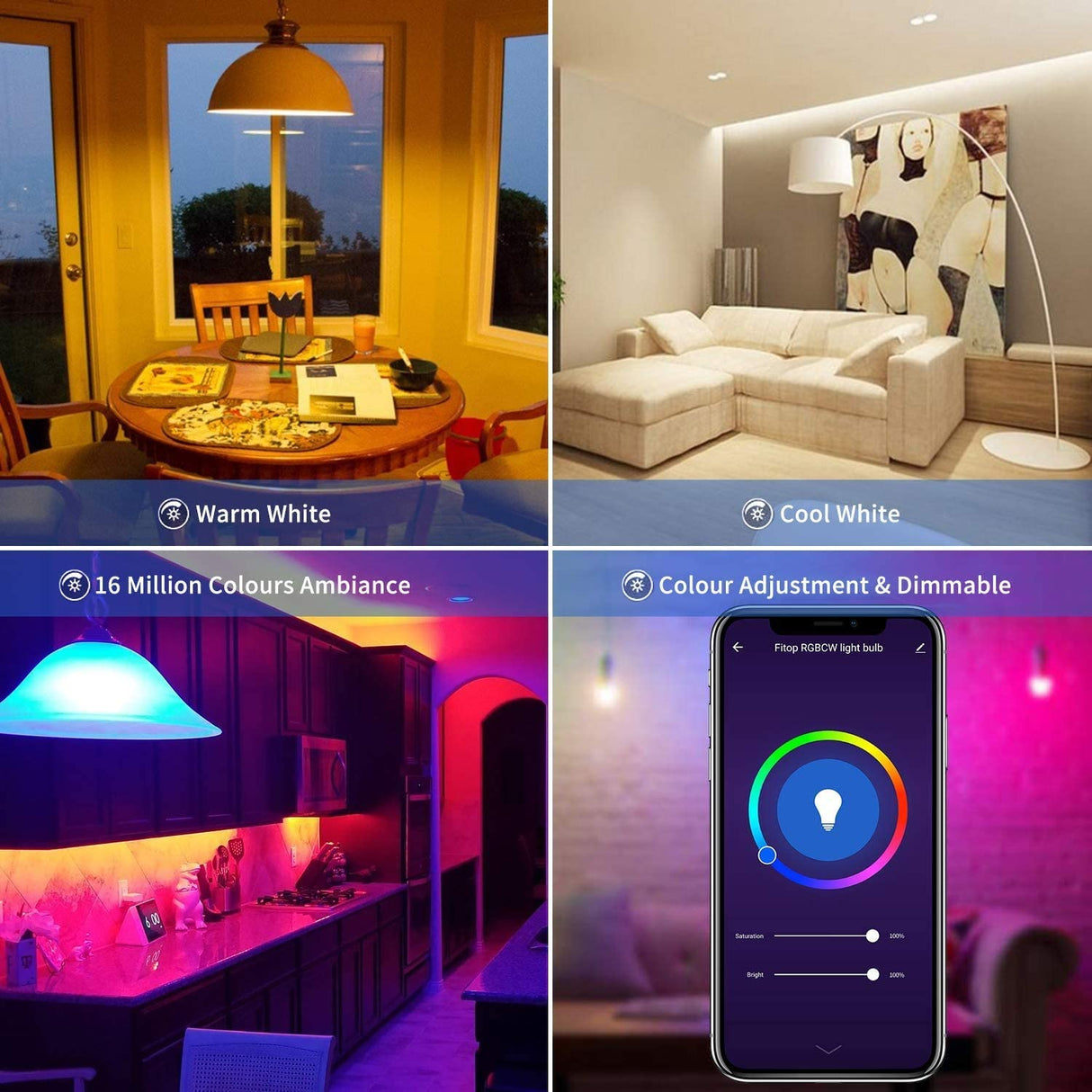 Smart Bulb E27 10W by Tradeo | Smart Light | Tradeo Shopping