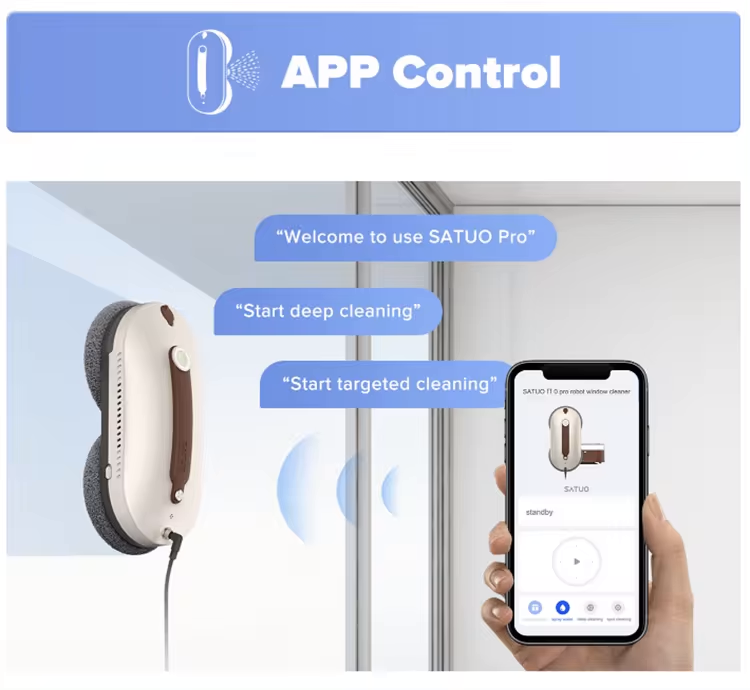 SATUO PRO Smart Window Cleaner Robot