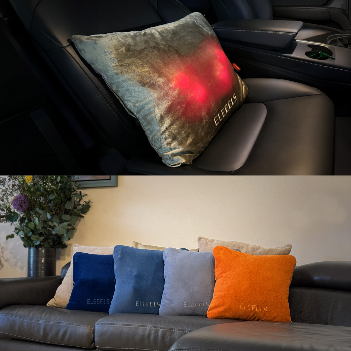 Shiatsu H1 Massage Cushion with Heat by ELEEELS