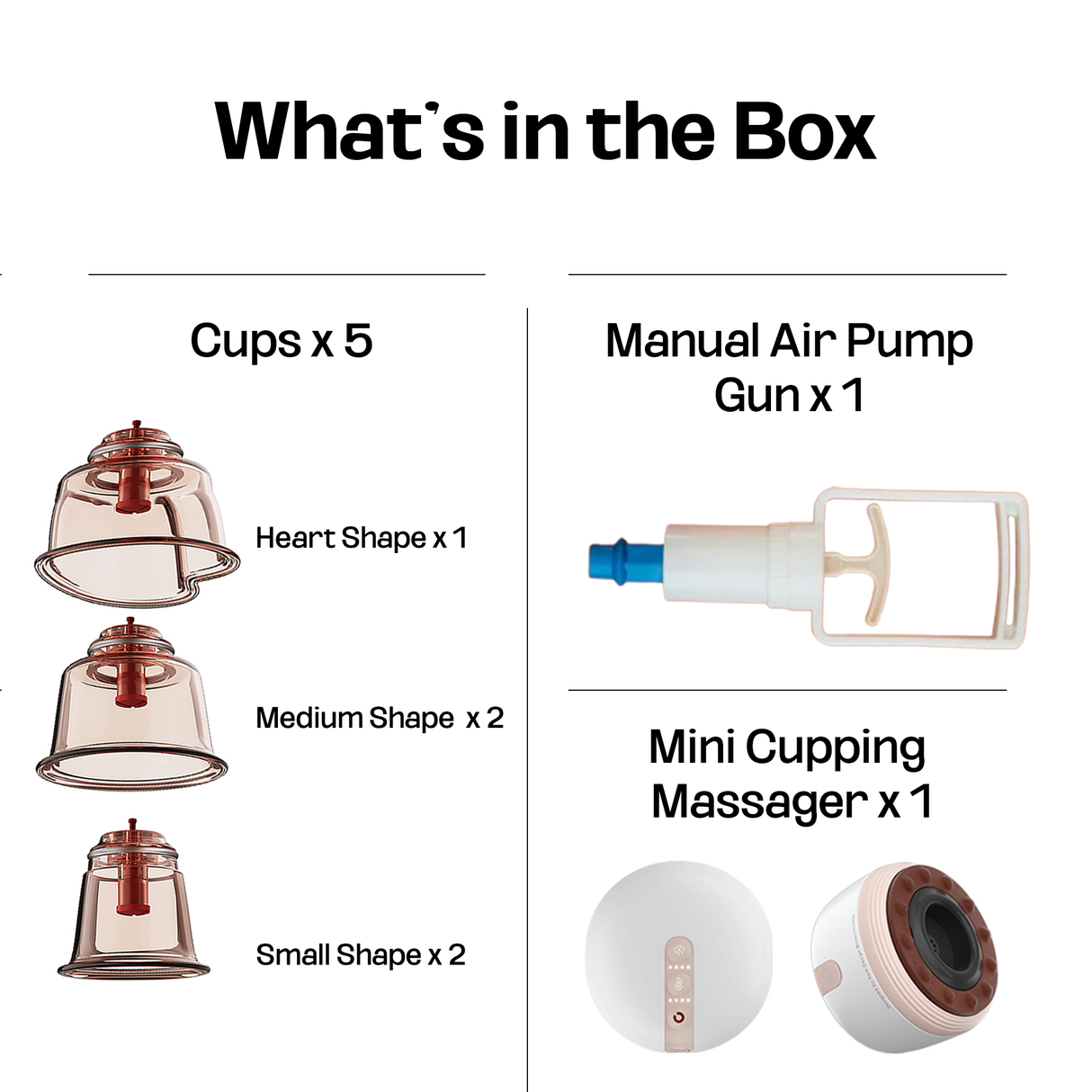 Smart Cupping Therapy Kit Automatic and Manual Set by TechLove