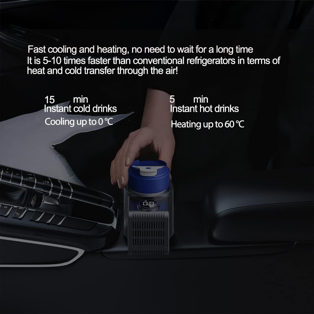 Smart Car Cup Holder with Cooling and Heating Features