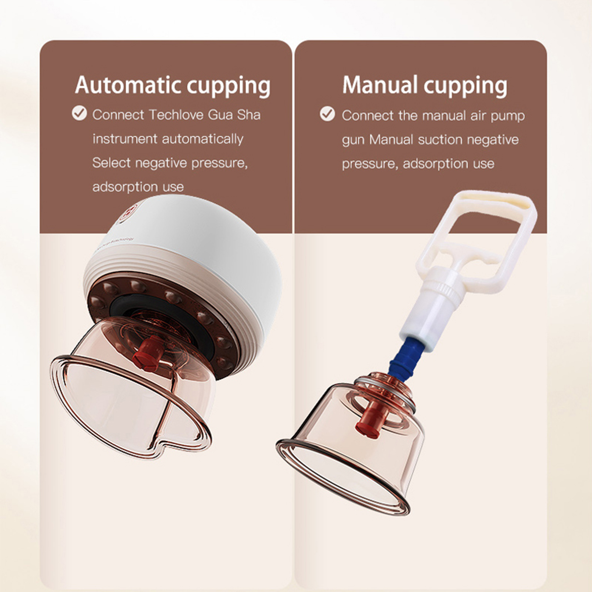 Smart Cupping Therapy Kit Automatic and Manual Set by TechLove