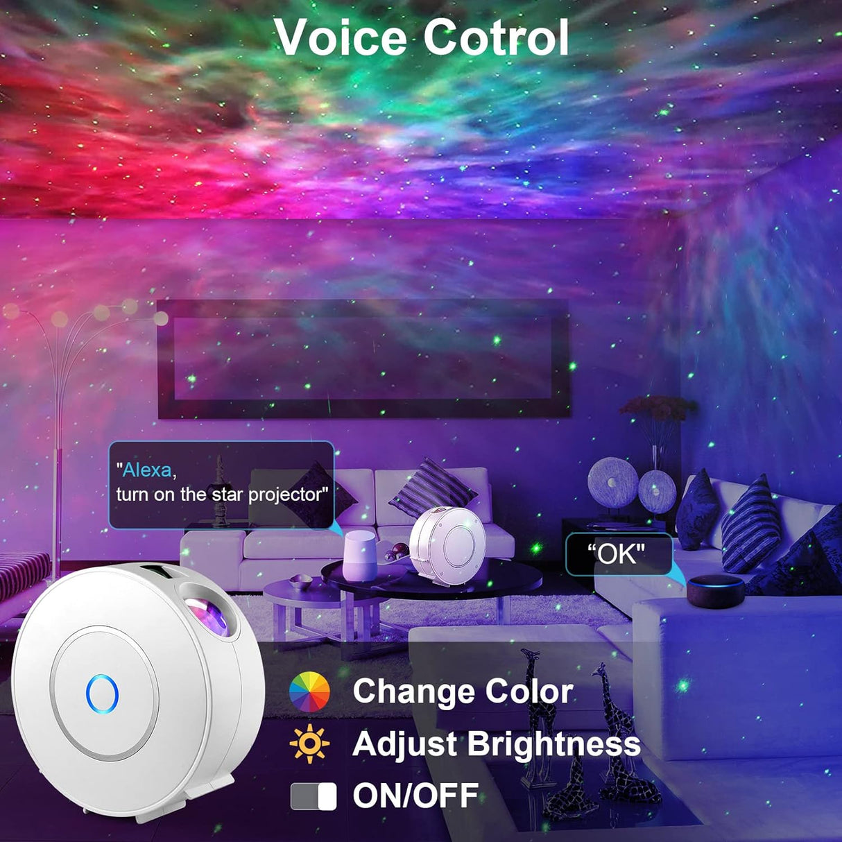 Smart Galaxy Star Projector Wifi Tuya App Control