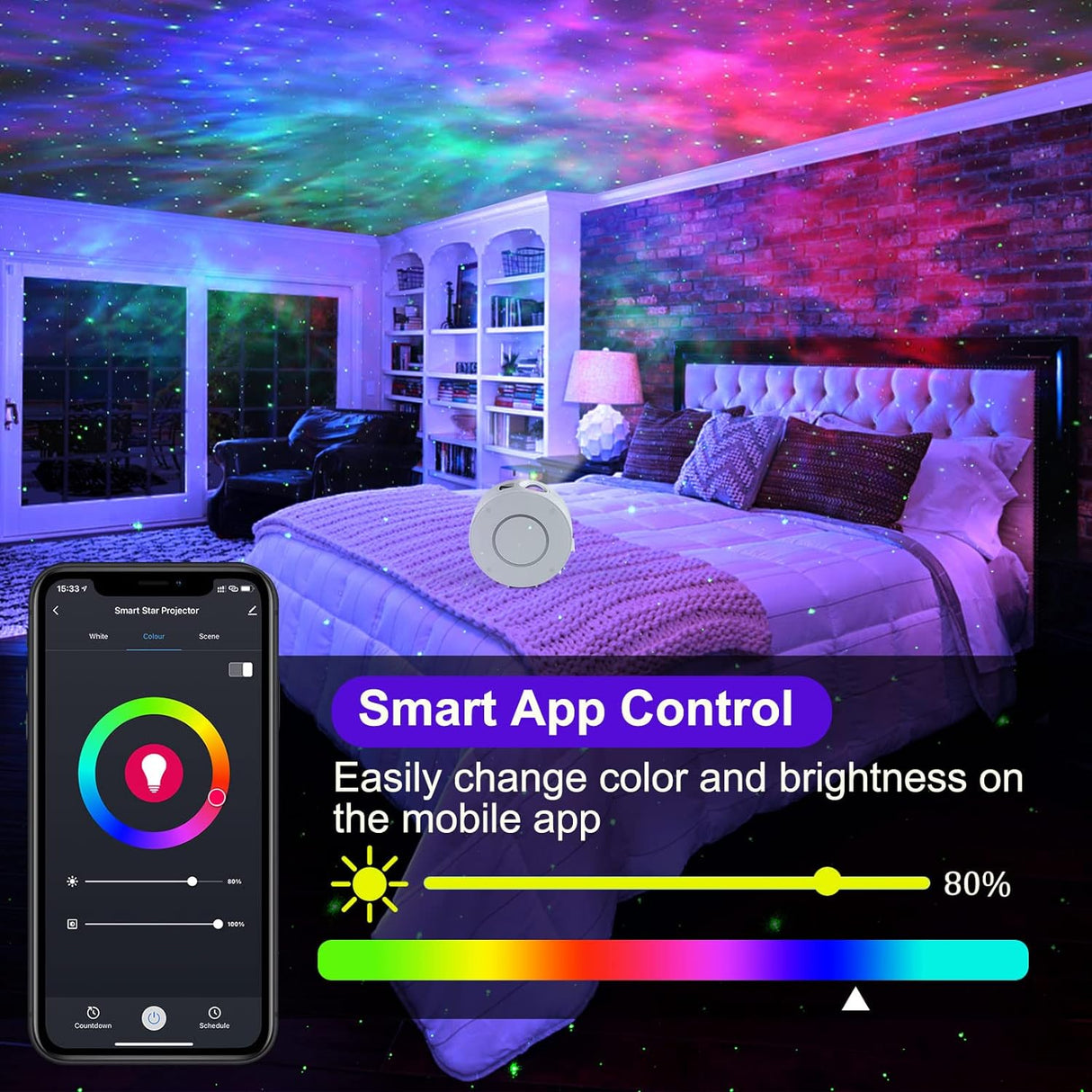 Smart Galaxy Star Projector Wifi Tuya App Control