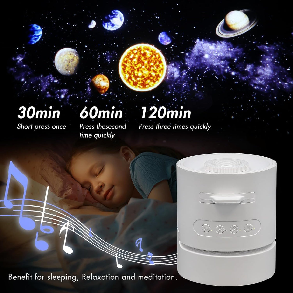 Star Vision Projector S02 Table Lamp and Speaker