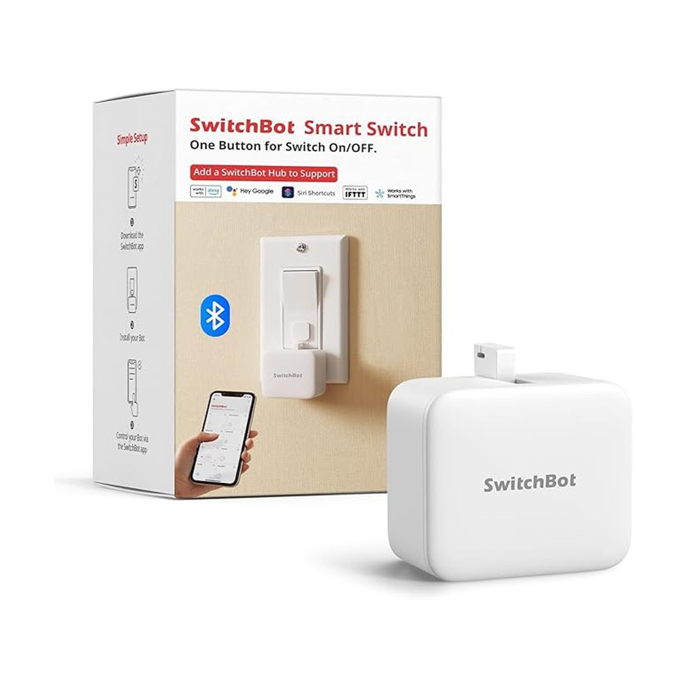 Smart Button S1 for Switch On/Off (White) by SwitchBot