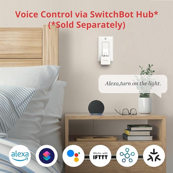 Smart Button S1 for Switch On/Off (White) by SwitchBot
