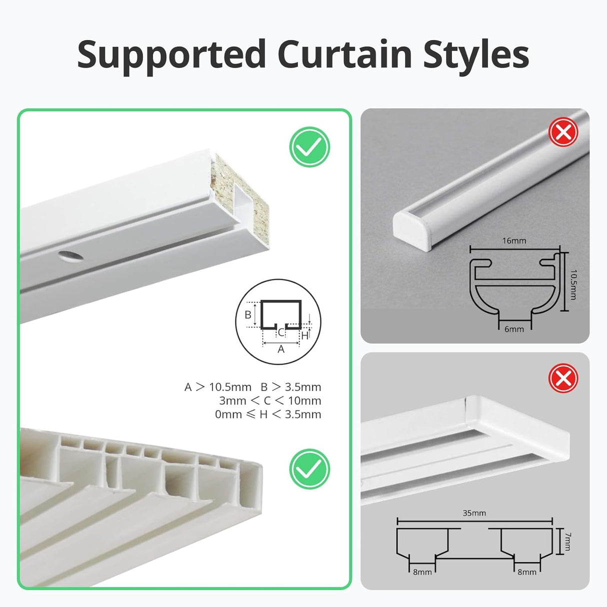 Curtain 3 U Rail- Smart Automatic Curtain Opener by SwitchBot