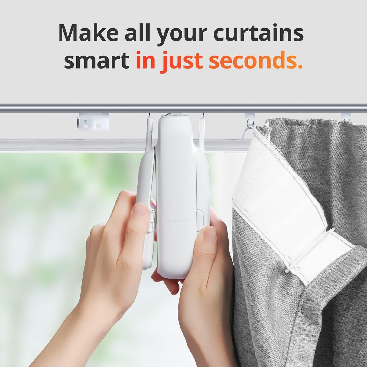 Curtain 3 U Rail- Smart Automatic Curtain Opener by SwitchBot