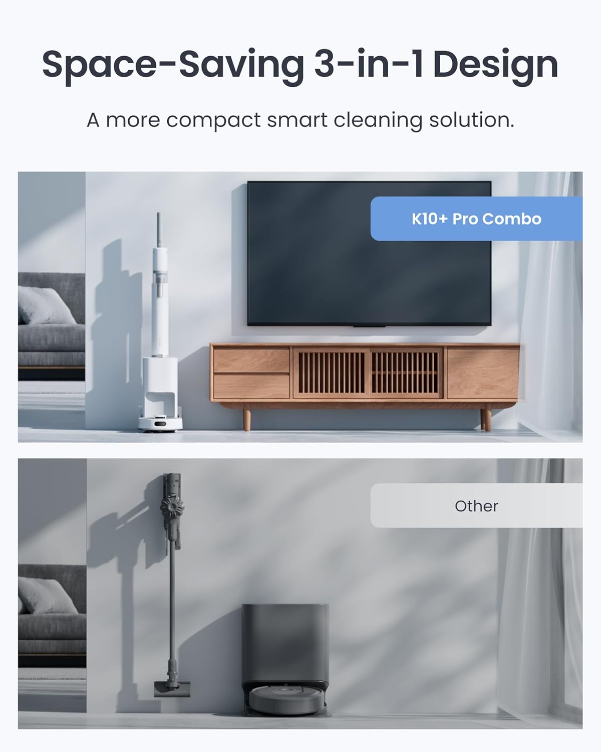 Robot Vacuum and Cordless Vacuum Cleaner K10+ Pro Combo by Switchbot