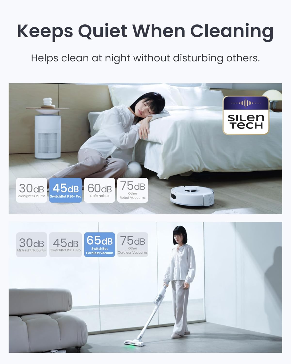 Robot Vacuum and Cordless Vacuum Cleaner K10+ Pro Combo by Switchbot