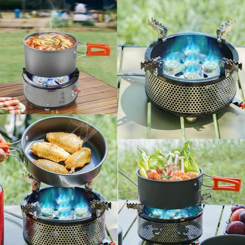 Portable Camping Gas Stove 6 Burner TC-DF-8 by TAKU Murano
