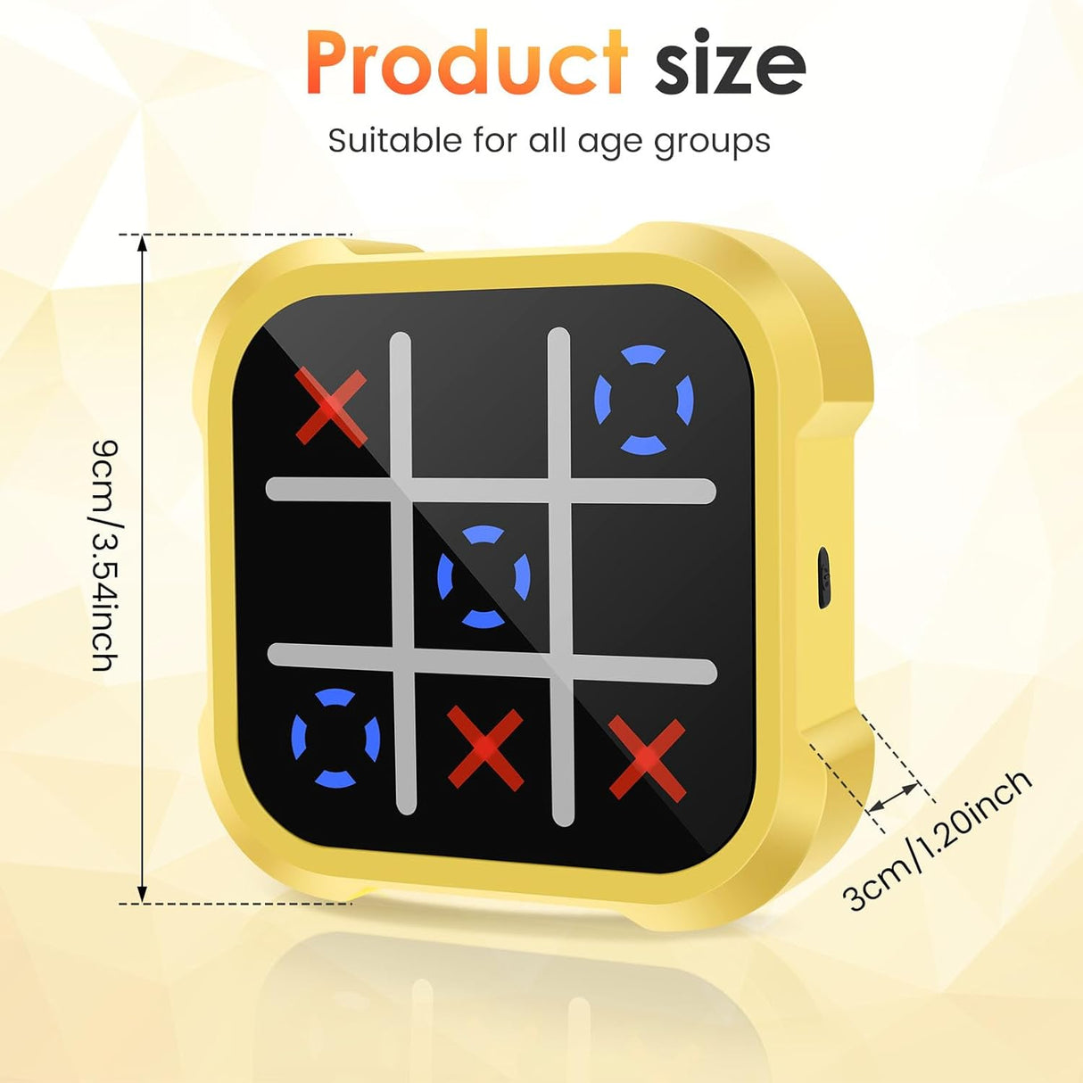 Tic Tac Toe Bolt Electronic Game Console – 3-in-1 Handheld Puzzle