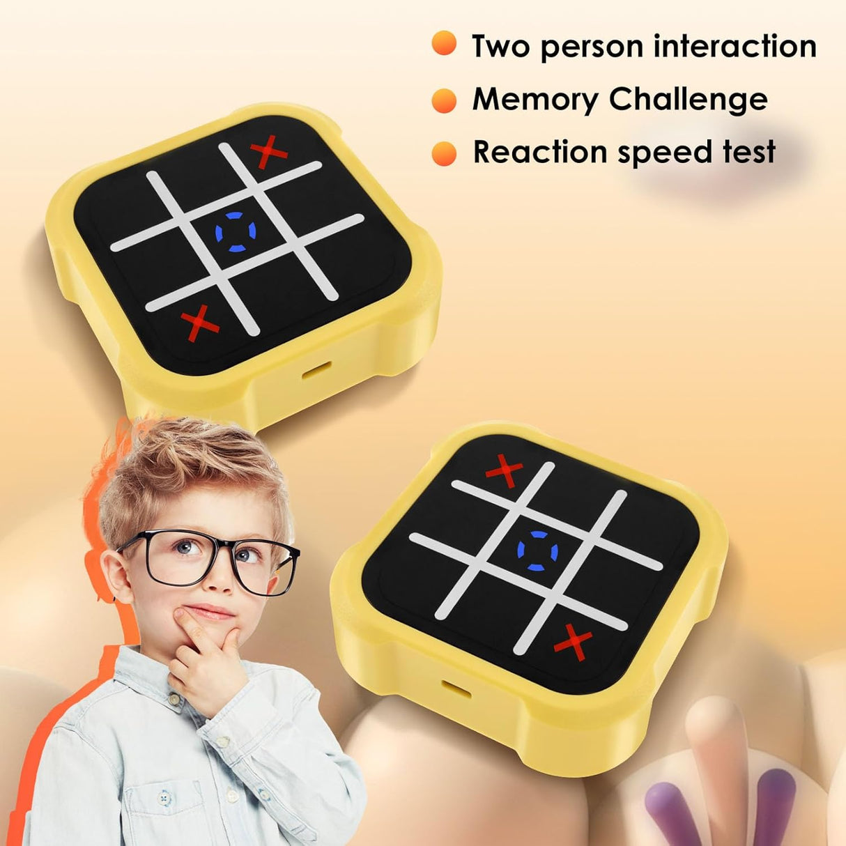 Tic Tac Toe Bolt Electronic Game Console – 3-in-1 Handheld Puzzle