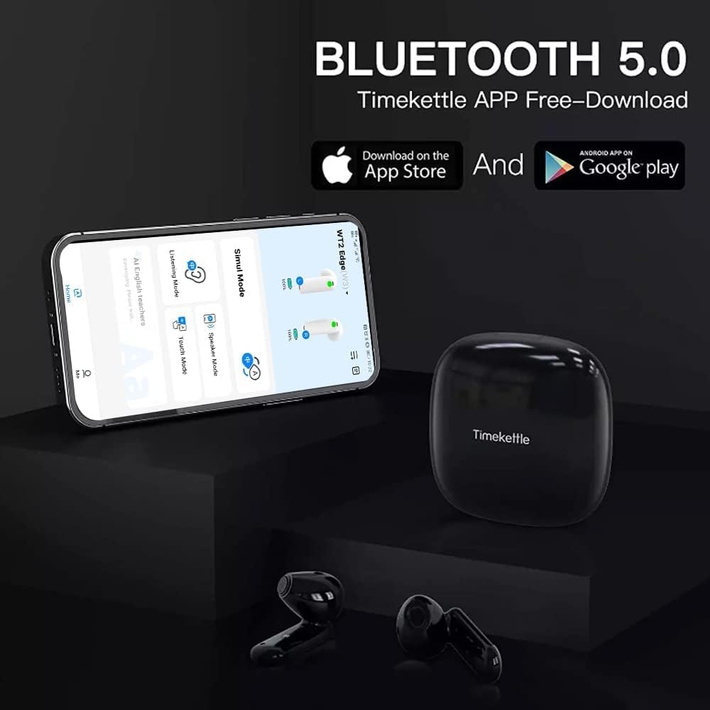 Timekettle Language Translator Device – WT2 Edge Real-time Earbud Translator (Offline Ready) | Translator Device | Tradeo Shopping