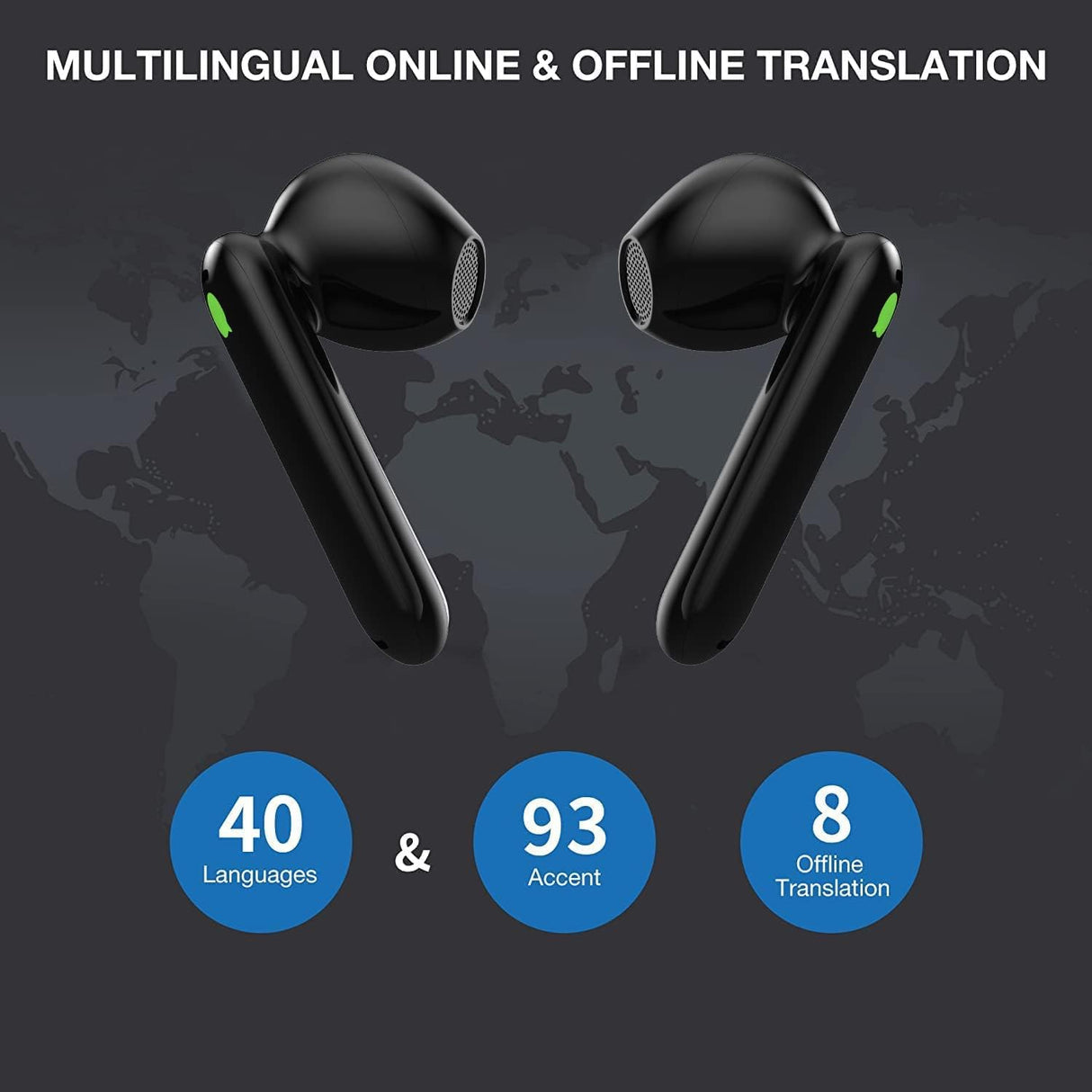 Timekettle Language Translator Device – WT2 Edge Real-time Earbud Translator (Offline Ready) | Translator Device | Tradeo Shopping