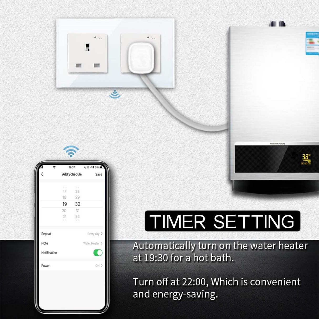 Double Smart Wall Socket by Tradeo Shopping | Smart Socket | Tradeo Shopping