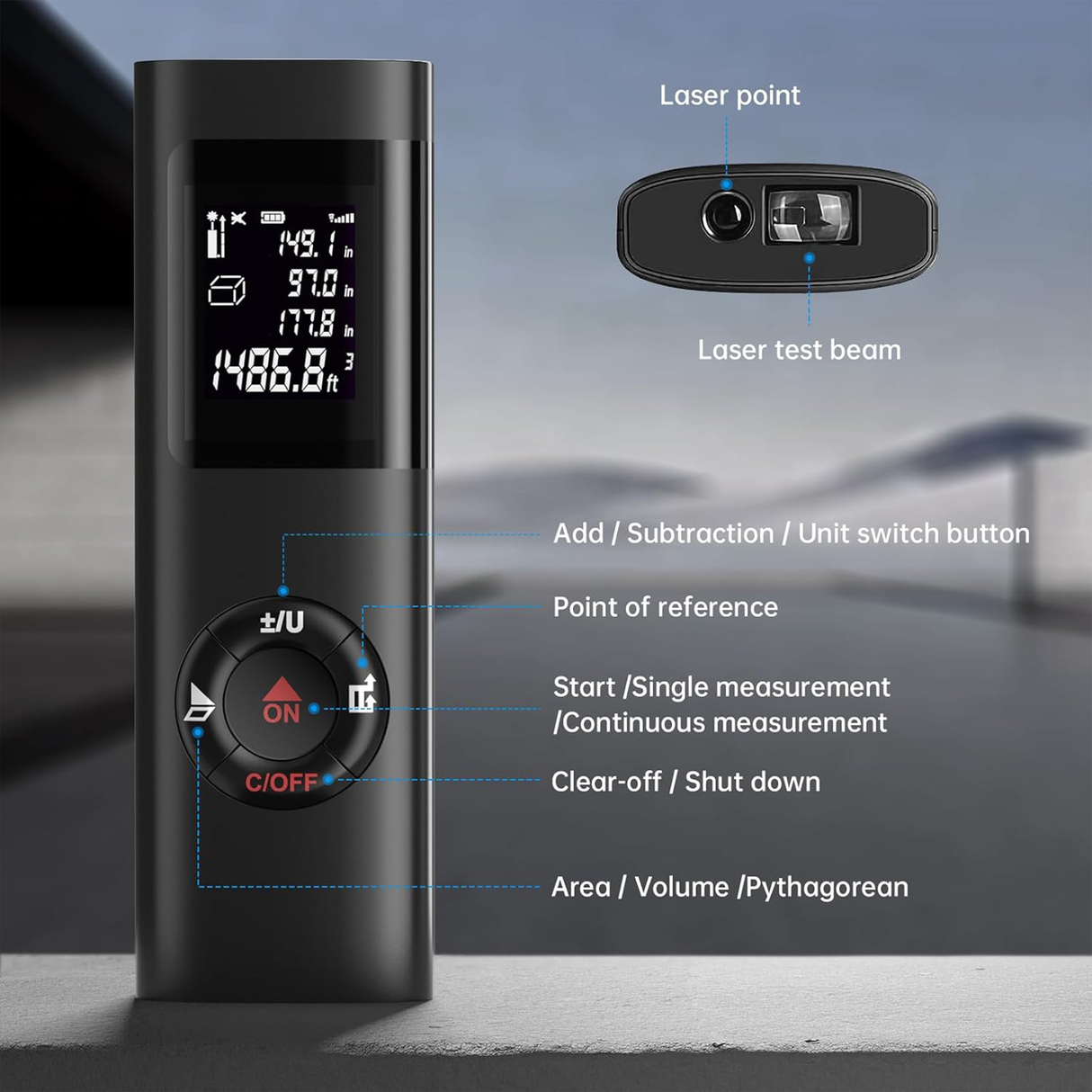 True Sense ABS Laser Distance Meter