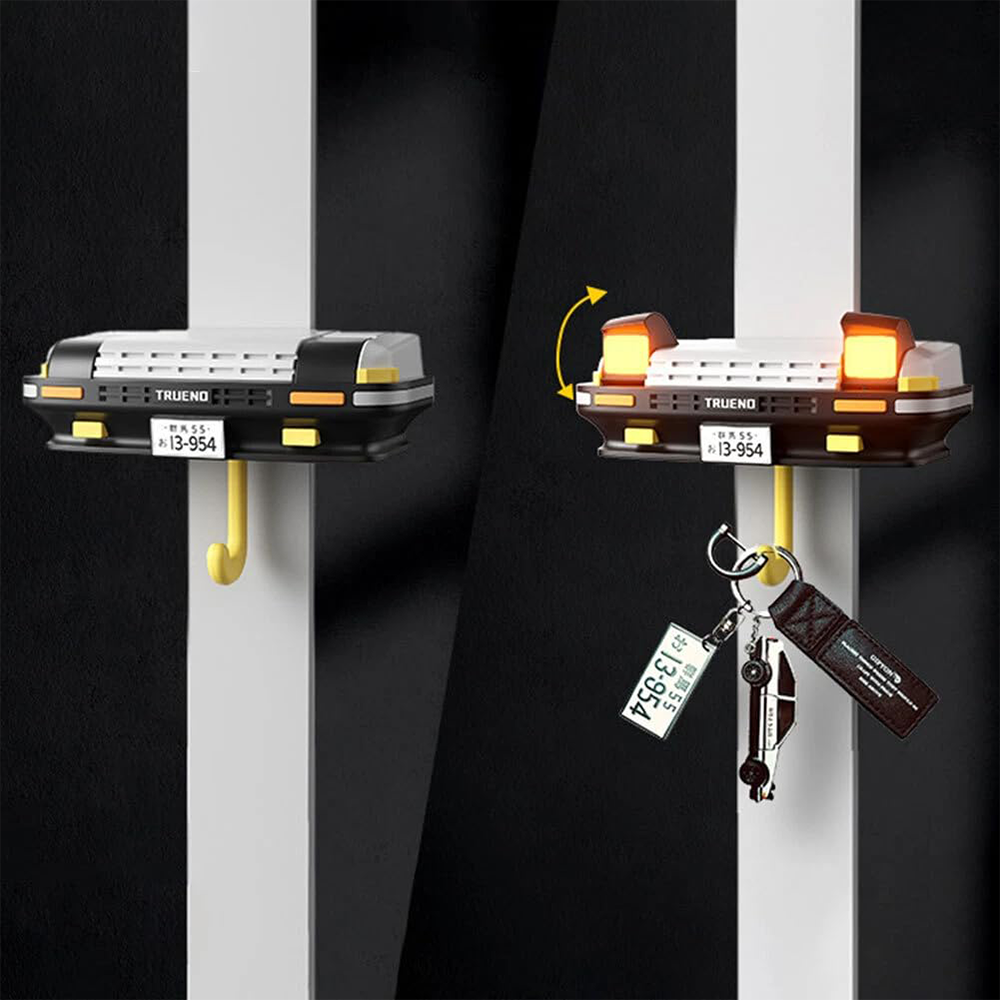 Vintage Car Light-Up Wall-Mounted Keychain Rack