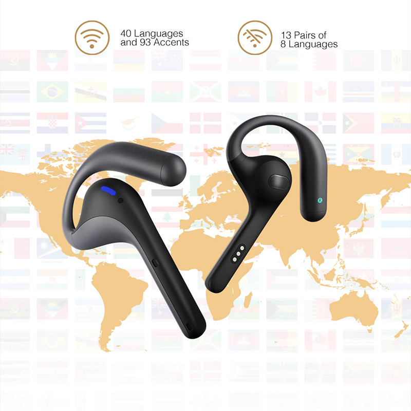 Timekettle Language Translator Device - W4 Pro AI Interpreter Earbuds Translator