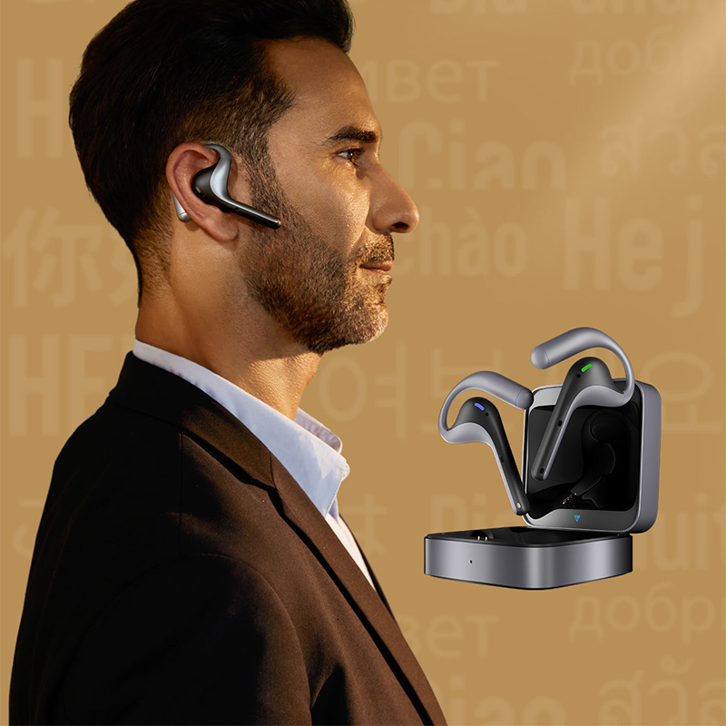 Timekettle Language Translator Device - W4 Pro AI Interpreter Earbuds Translator