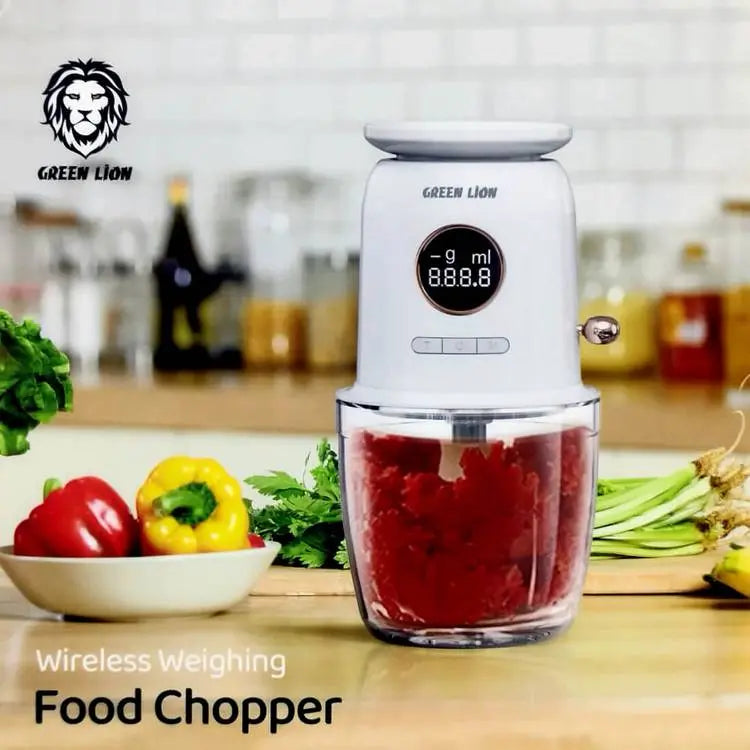 Portable Wireless Weighing Food Chopper 600ML