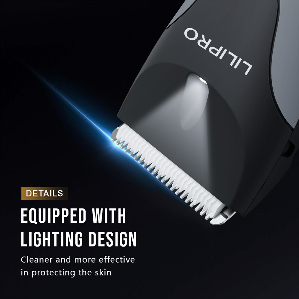 Waterproof Groin & Body Hair Trimmer with Replaceable Ceramic Blade B7 by LILIPRO