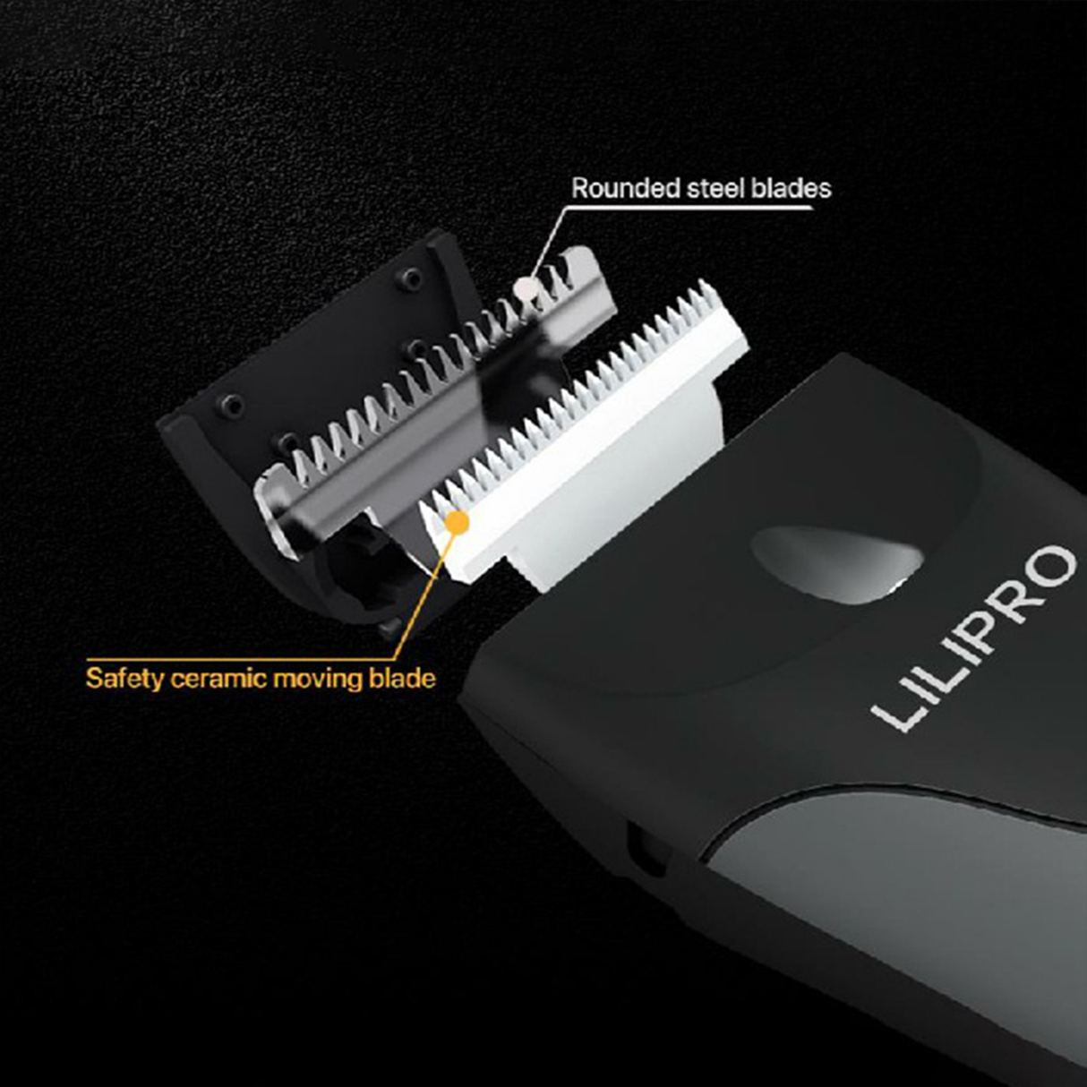 Waterproof Groin & Body Hair Trimmer with Replaceable Ceramic Blade B7 by LILIPRO