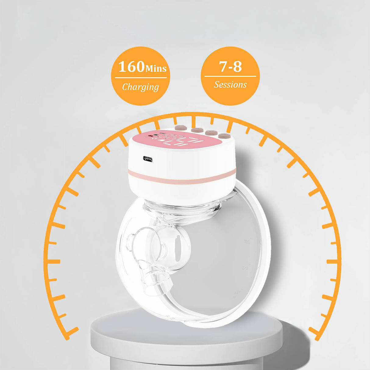 Wearable Electric Breast Pump with 3 Modes & 15 Speeds by MOMWELL