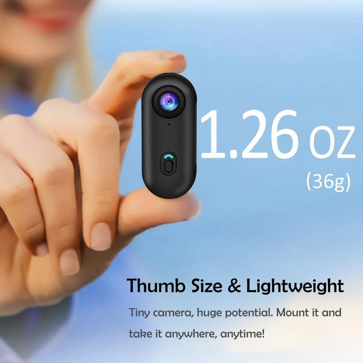 Wearable Mini Sports Camera 4K Wi-Fi Action Camera